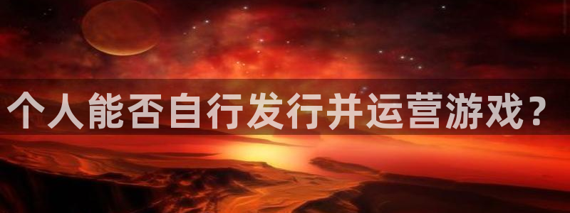 作者亿万28子：个人能否自行发行并运营游戏？